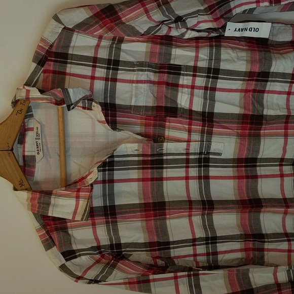 Old Navy Women's Size XXL 16 Plaid Ruffle Hem Shirt Dress New with Tags Flawed - Picture 2 of 12